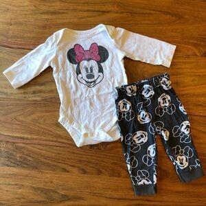 Disney x Jumping Beans Minnie Mouse Onesie & Pants
